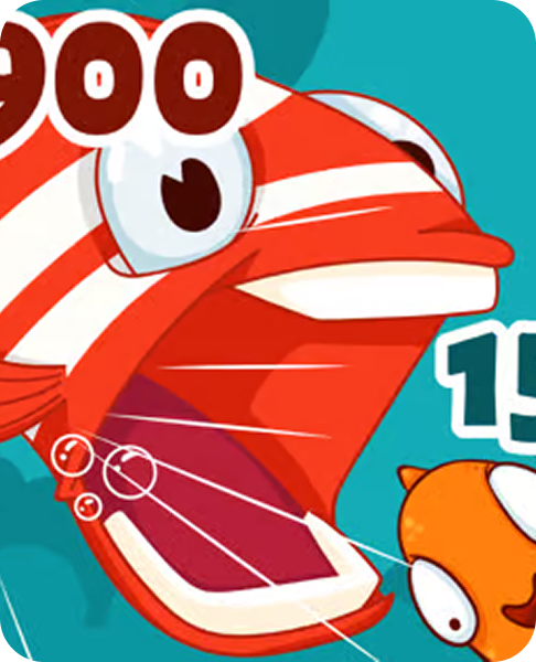 Forest scene with characters