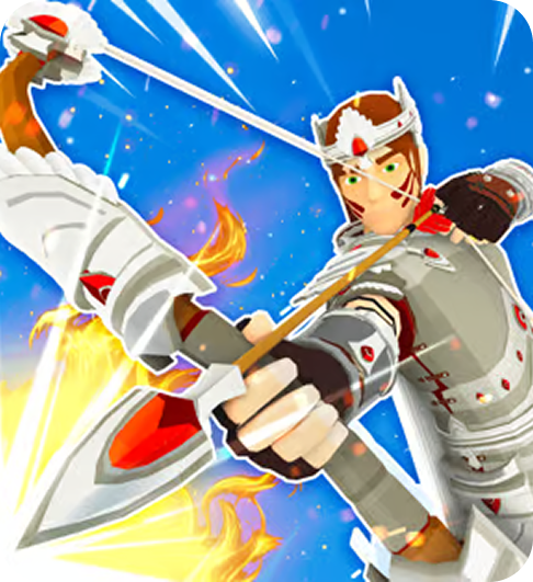 Forest scene with characters